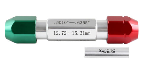 Accusize Industrial Tools Go/No Go Double End Gage Handle, 0.501'' - 0.625'', Model 3350-0103