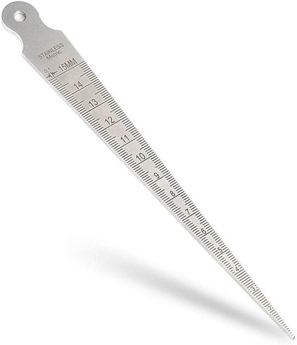 Mesee Taper Gage: 1-15mm Stainless Steel Taper Welding Gauge for Tapering Measurement