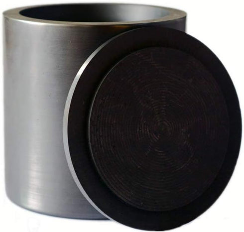 Gold Silver Copper Smelting Graphite Crucible Cup with Lid, Lab Supply (60X60MM)