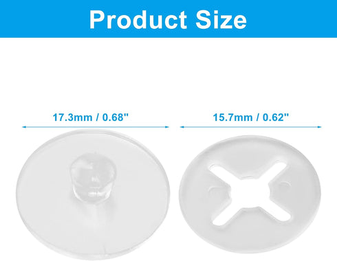 Pack 12 Bonsicoky Clear Running Bib Clips - of for Race Day