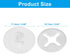 Pack 12 Bonsicoky Clear Running Bib Clips - of for Race Day