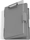 Hongri 8.5 x 11 Clipboard with Storage, Heavy Duty Nursing Clipboards with Dual Compartment Storage Box (Grey)