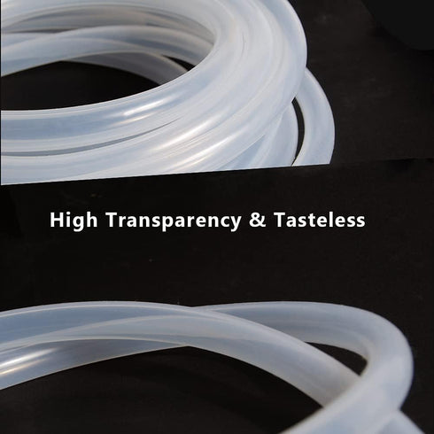 5/16" 1/2" 26.25ft Feelers ID x OD Silicone Tubing Food Grade Pure Silicon Tube High Temp Home Brewing Winemaking