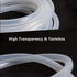 5/16" 7/16" 26.25ft Feelers ID x OD Silicone Tubing Food Grade Pure Silicon Tube High Temp Home Brewing Winemaking