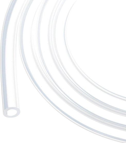 10ft Clear Silicone Tubing 1/4" ID x 3/8" OD, 6mm x 10mm Industrial Plastic Hoses for Pump Siphoning Irrigation Brewing