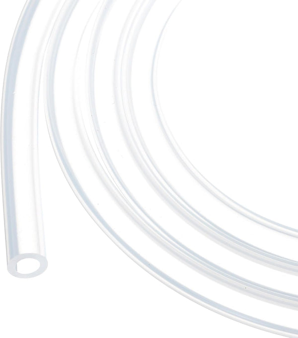 10ft Clear Silicone Tubing 1/4" ID x 3/8" OD, 6mm x 10mm Industrial Plastic Hoses for Pump Siphoning Irrigation Brewing