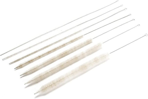 18 Inches Long Wool Tube Brush for Cleaning Glass Pipettes, Endoscope, Straw, Tea and Coffee Spouts, Vases, and Glasses