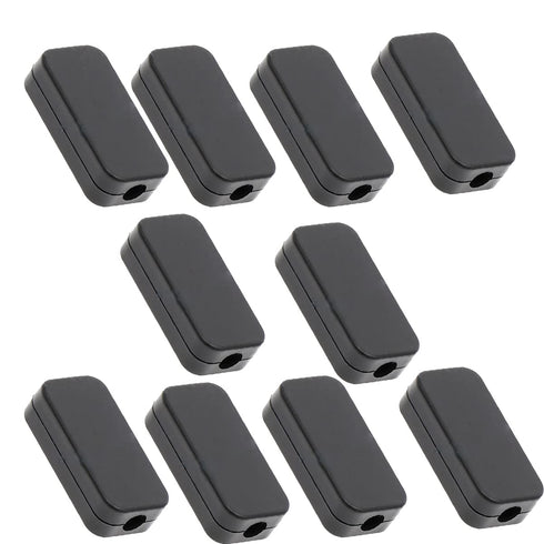 Waterproof Electrical Project Case, Power Junction Box with Cover, Black Plastic (40 x 20 x 11mm), 10 Pack