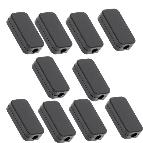 Waterproof Electrical Project Case, Power Junction Box with Cover, Black Plastic (40 x 20 x 11mm), 10 Pack