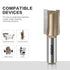 JGZUI Set 1/2" 0.87inch, Router Bit for Woodworking, Shank,Slotted Diameter Straight Flush Trim Bits, Professional