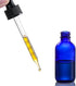 4 Pack 2 oz Dark Blue Glass Dropper Bottles with Measured Dropper - 60ml Leakproof Tincture Bottles