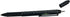 Performance Tool W9217 Multi-Function Aluminum Black Ballpoint Pens, 2 pk. with LED Light, Stylus, Ruler, Level,