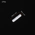 MECCANIXITY Magnetic Stirrer Mixer Stir Bar Rod 40mm(1.57") x9mm with Ring Shape PTFE Coating Magnet White for Laboratory 2Pcs