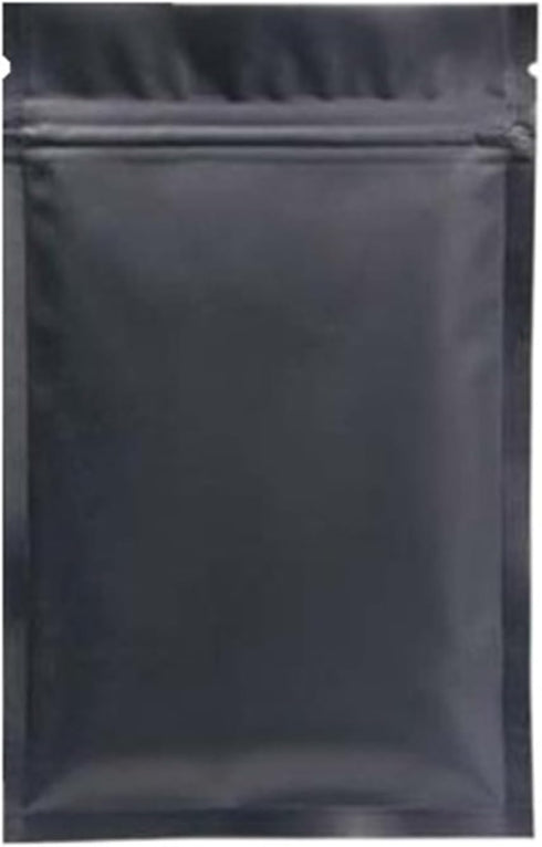 IRTGFHJE Flat Lock Bags 100PCS Matte Flat Aluminum Foil Ziplock Packaging Bag DIY