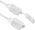 ETL Certified 2-Pack SPT2 16AWG Power Extension Cord, 13 Amp 1625 Watts, VSEER Polarized 3 Outlets, White (6 Feet)