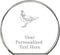 Crown Awards Chicken Standing Circle Paperweight, Custom Engraved Chicken Crystal Paperweight Gift