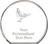Crown Awards Chicken Standing Circle Paperweight, Custom Engraved Chicken Crystal Paperweight Gift