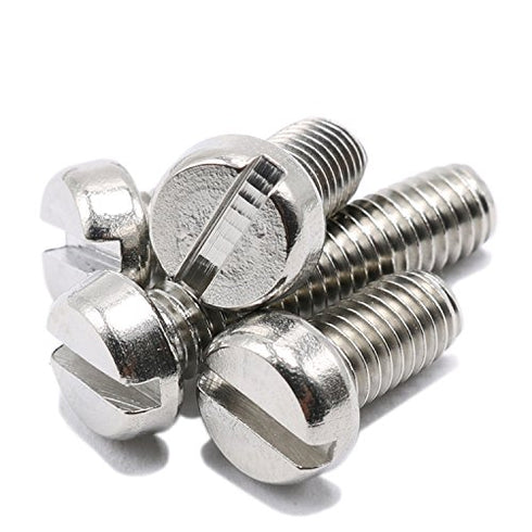 HH FASTENERS M6x12mm Steel,Pack 20 Slotted Cheese Head Machine Screws,Stainless