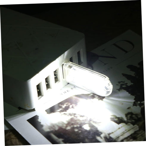 SHINEOFI USB Mini Night Light Portable LED Table Lamp with Flexible Neck Compatible with Laptop Power Bank Design