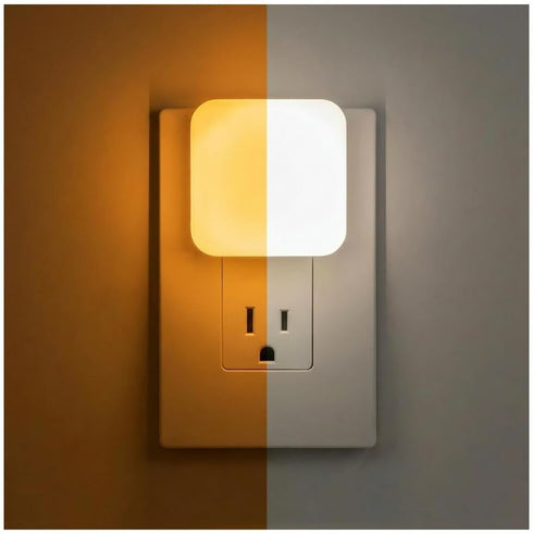 Lights by Night Dimmable LED Night Light, Plug-in, Dusk to Dawn Sensor,