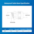 Cable Gland 2 Pack 1" NPT Waterproof Adjustable Connector Strain Relief Cord Connectors with Gaskets