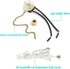 Zing Ear ZE-109 ON-OFF Pull Chain Lamp Switch for Ceiling Fan Lights - Bronze, 2 Pack