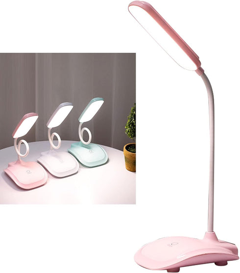 Gsycle LED Desk Lamp, Touch Control Three Level Color Temperature USB Charging Table Study Lamp Portable Reading Light