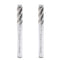 AUTOTOOLHOME 1/4 inch HSS 4 Flutes End Mills Milling Cutter End Drill Bit Straight Shank Pack of 2 CNC Milling Drill