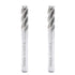 AUTOTOOLHOME 1/4 inch HSS 4 Flutes End Mills Milling Cutter End Drill Bit Straight Shank Pack of 2 CNC Milling Drill