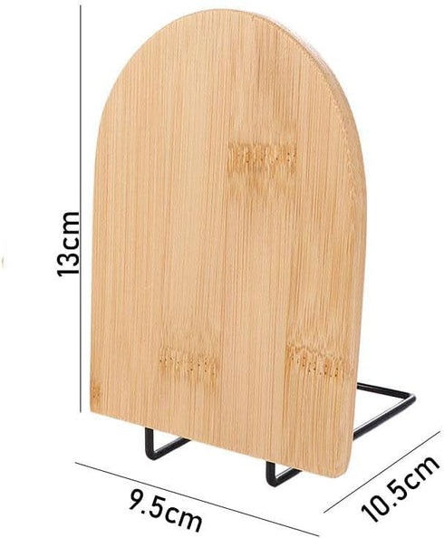 Kopida Non-Skid Bookend for Shelves, Wood Bookends, Book Stand for Books, Book Holder Desk Storage Student Stationary