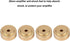 Aluminum Alloy Anti Vibration Amplifier Feet, 4PCS Shock Absorber Pads for Speakers (20 * 8mm, Gold)