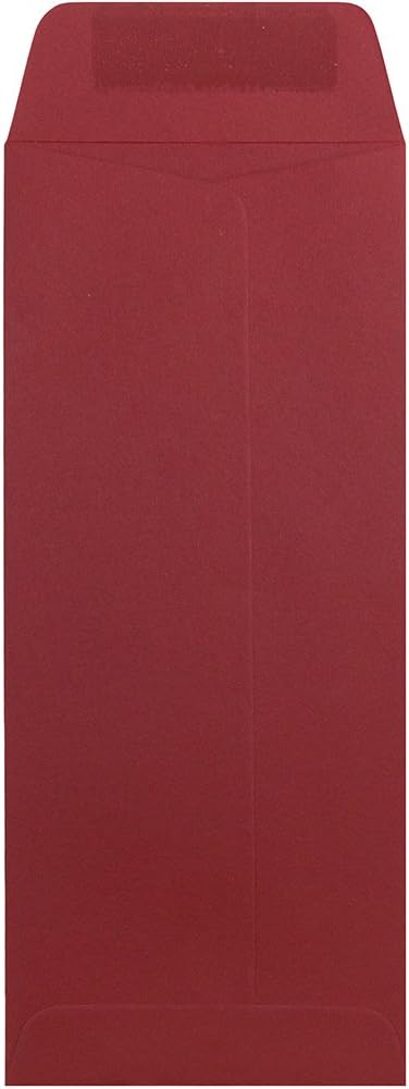 JAM PAPER #10 Policy Business Premium Envelopes - 4 1/8 x 9 1/2 - Dark Red - 50/Pack by JAM Paper