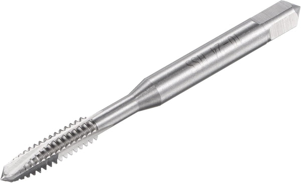 uxcell Spiral Point Threading Tap 10-24 UNC, HSS Machine Thread Screw Tap, 3 Straight Flutes Uncoated