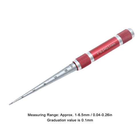 16.5mm Aperture Gauge, Stainless Steel Diameter Measuring Tool, Tapered Hole Ruler Stainless Steel Inner Hole Diameter