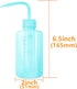 2pcs 150ml 5Oz Wash Bottle Blue Narrow Mouth Squeeze Bottle Medical Lab Plastic Safety Squeeze Bottle No Spill Bend Mouth Watering Cans