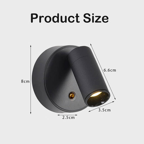 Yinhamnl 360 Spot Lights Indoor, Rechargeable Plant Spotlight Indoor, Rotate Wireless LED Uplighting, Battery Powered