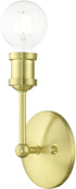 Livex Lighting 14429-12 Lansdale 1 Light ADA Vanity Sconce, Satin Brass