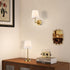 Set 2, 2-in-1 Dimmable Bulbs Battery Operated Table Lamp Wall Sconce of Gold Rechargeable Desk Lamp Wall Lights