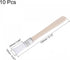 uxcell 0.5" Width Small Paint Brush Natural Bristle with Wood Handle Painting Tool for Wall, Door, Cabinets, Furniture, Fences, White 10Pcs by uxcell