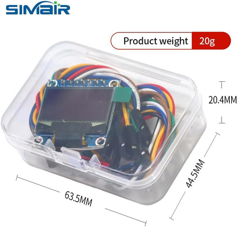 Generic 0.96 Inch 12864 7P OLED LCD Display OLED LCD Screen Module Cable SPI Serial Mouth Blue (Blue)