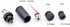 2 Pcs M12 Connector 4 pin Female D Code Straight Unshielded Sensor Plug Adapter for Field Assembly
