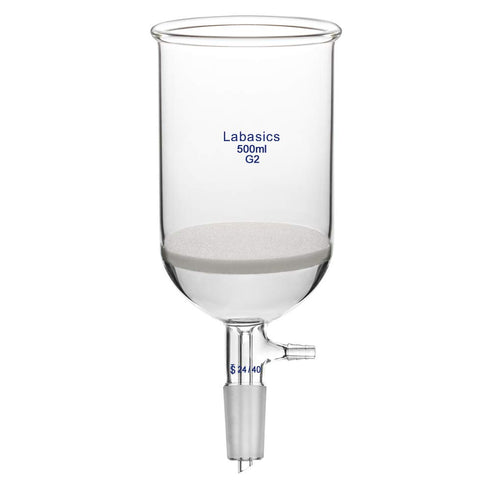 Borosilicate Glass Buchner Filtering Funnel 500ml with Medium Frit (G2), 24/40 Standard Taper Inner Joint