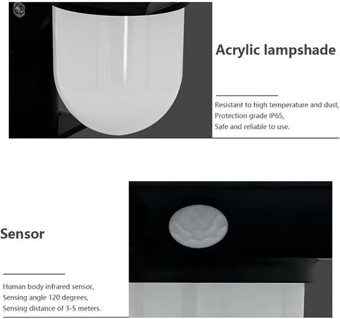 IP65 S NMT Super Bright Outdoor Solar Garden Lights Motion Sensor Pathway Light Landscape Lighting for Yard, Waterproof