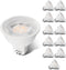 12-Pack FTL MR16 LED Bulb, 5000K Daylight White GU5.3 12V, 50W Halogen Equivalent, 5W Non-Dimmable Spotlight, 40 Degree