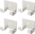 4 Pack Stainless Steel Shower Hooks Razor Holder, Ideal for Loofah, Towel, Coat - Perfect Bathroom Hooks