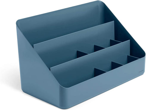 Poppin Desk Organizer with 3 Tiers, Sliding & Removable Dividers, Charging Station, All-in-One Workspace Organizer for