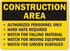 SmartSign "Construction Area - Authorized Personnel Only, Hard Hats Required" Sign | Aluminum 10" x 14"