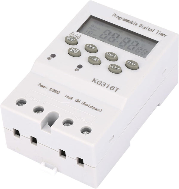 YWBL-WH Microcomputer Time Control Switch KG316T 220V Programmable Digital Timer Switch 1Min - 168H