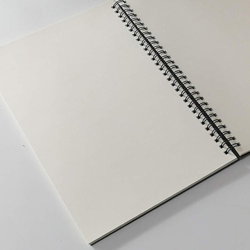 B5 Spiral Notebook/Journal - Unruled, 100gsm Thick Blank Paper, 65 Sheets (130 Pages), 3-Pack, 10.5" x 7.2", Gray