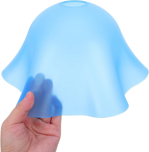 Garneck Plastic Lampshade Blue Diameter Soft Lighting Table Lamp Shade Replacement Cover for Indoor Torchiere Floor